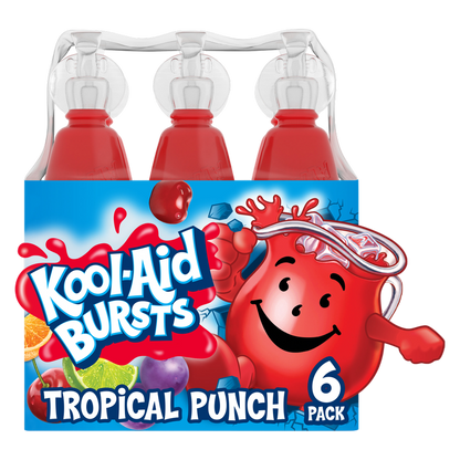 Kool Aid Bursts Tropical Punch Juice 6pk 6.75oz Btl
