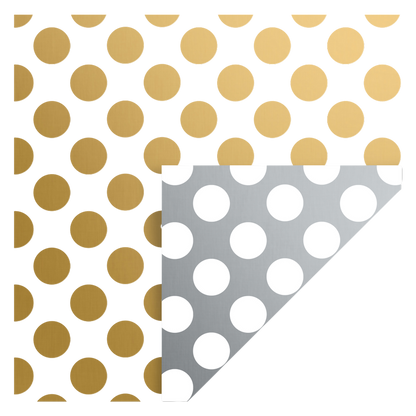 Gold & Silver Dot Jumbo Roll Wrap