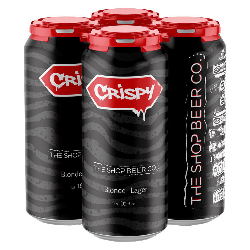 The Shop Beer Co. Crispy Blonde Lager 4pk 16oz Can