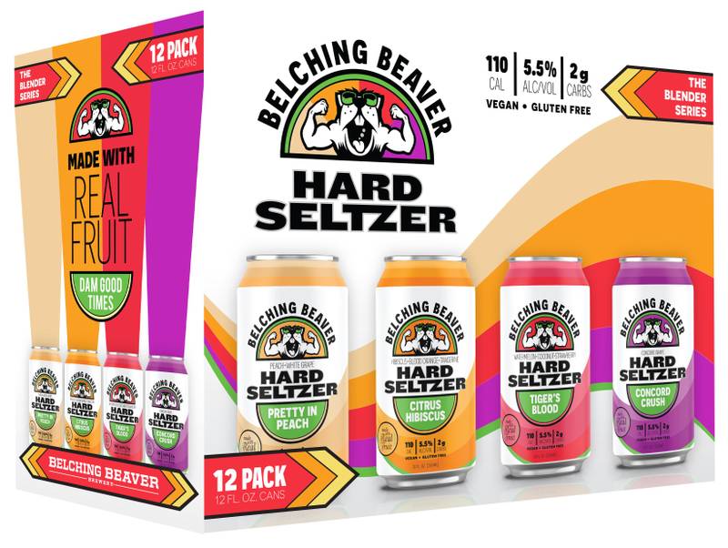 Belching Beaver Seltzer The Blender Series Variety Pack 12pk 12oz