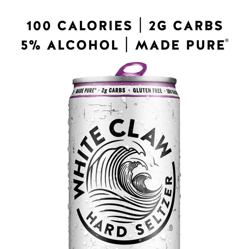 White Claw Seltzer Blackberry 6pk 12oz Can 5.0% ABV - White Claw