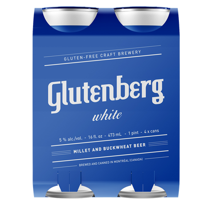 Glutenberg White Ale Gluten Free 4pk 16oz Can