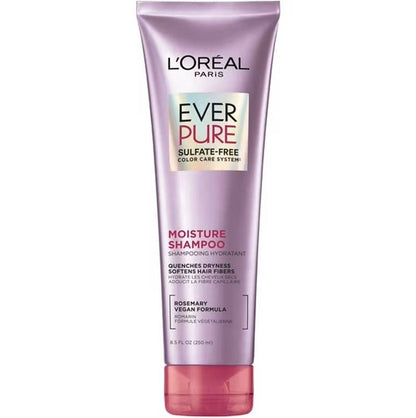 L'Oreal Paris EverPure Moisture Rosemary Oil Shampoo for Dry Hair, 8.5oz