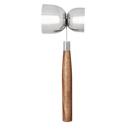 True Double Jigger with Wood Handle