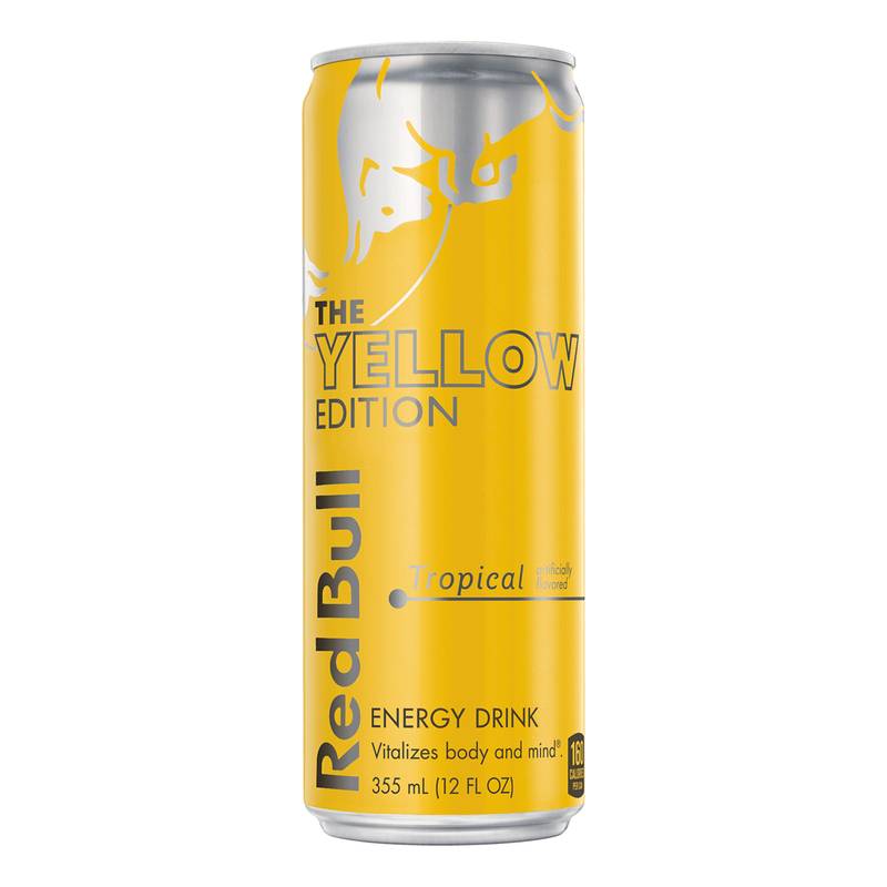 Red Bull Energy Drink The Yellow Edition Tropical 12z Can