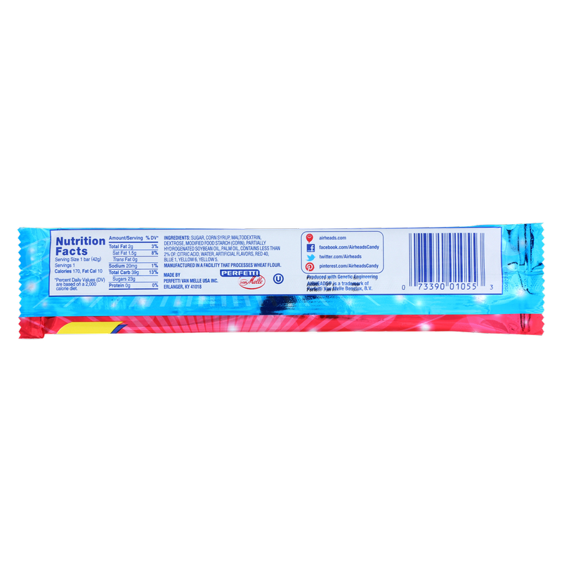 Airheads Blue Raspberry & Cherry Bar 1.5oz