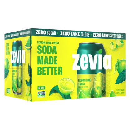 Zevia Lemon Lime Soda 6pk 12oz Can