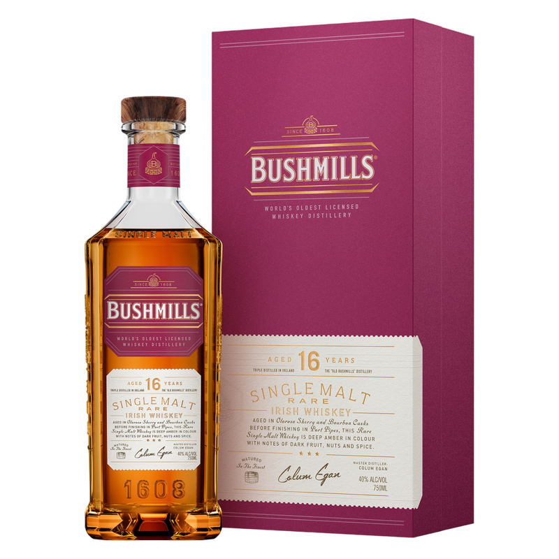 Bushmills 16 Year Irish Whiskey 750ml (80 Proof) - Bushmills – BevMo! Bushmills 16 Year Irish Whiskey 750ml (80 Proof) - Bushmills – BevMo!