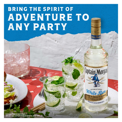 Captain Morgan White Rum 750ml (80 Proof)
