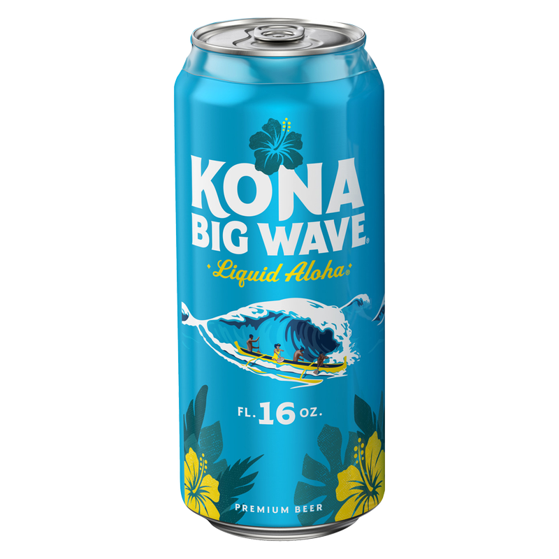 Kona Big Wave Premium Beer 4pk 16oz Cans 4.4% ABV