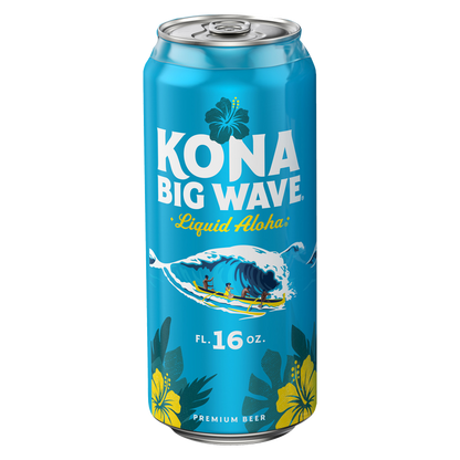 Kona Big Wave Premium Beer 4pk 16oz Cans 4.4% ABV