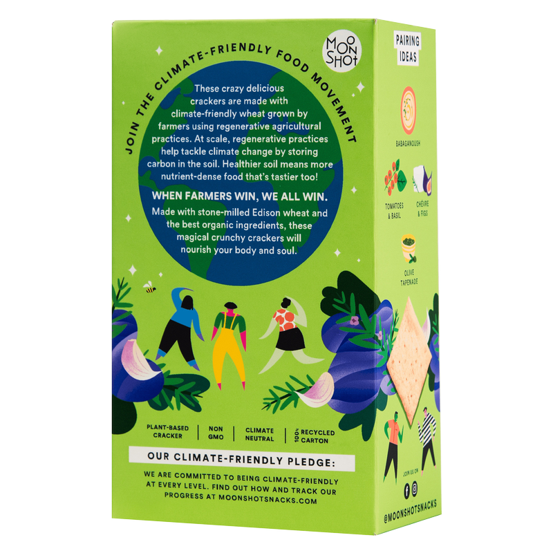 Moonshot Rosemary Garlic Crackers 4.4oz