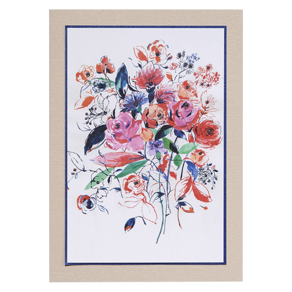 NIQUEA.D "Fine Art Floral" Blank Greeting Card 5x7 inches