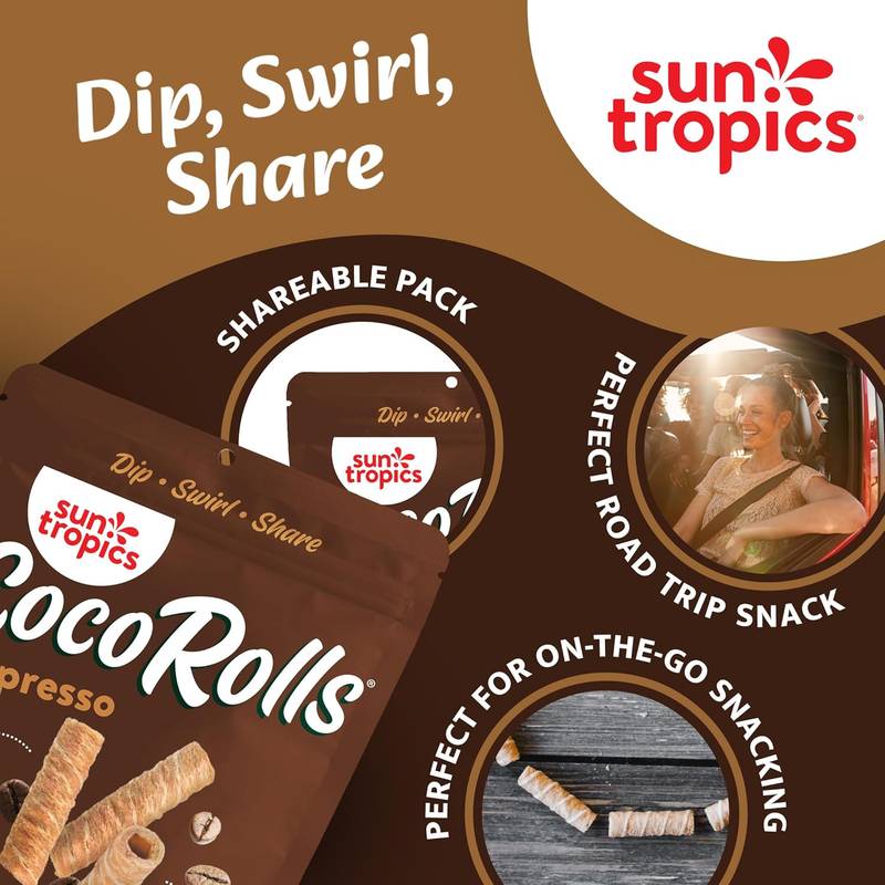 Sun Tropics CocoRolls Espresso, 4oz - Sun Tropics – BevMo!