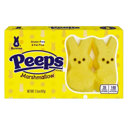 Peeps Yellow Marshmallow Bunnies 4ct, 1.5 oz