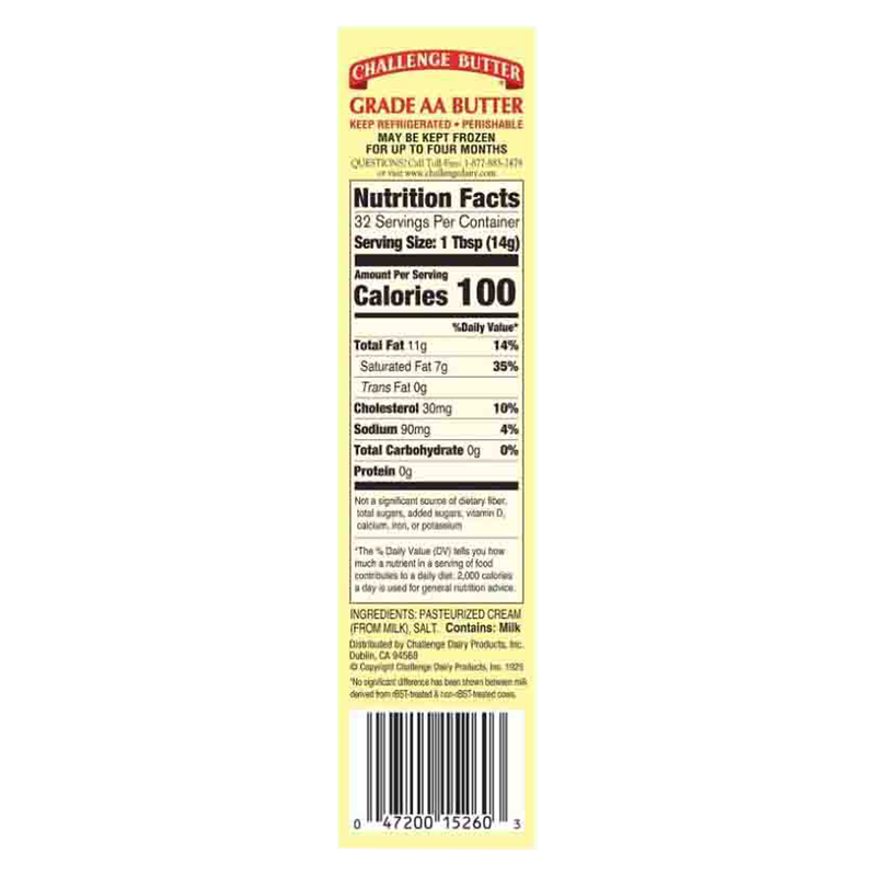 Challenge Salted Butter - 1lb/16oz