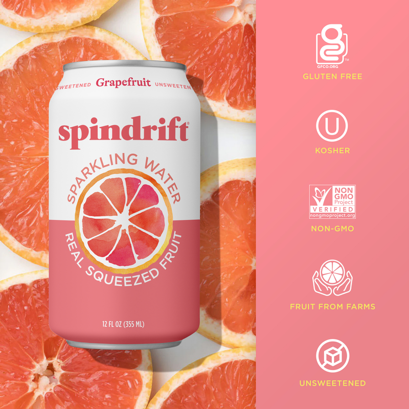 Spindrift Grapefruit Sparkling Water 8pk 12oz can