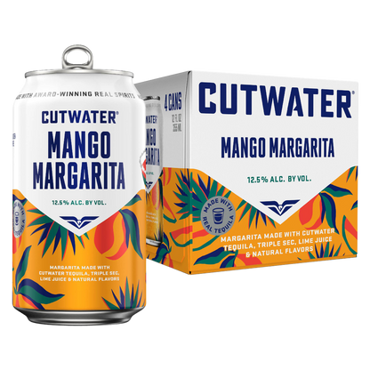 Cutwater Tequila Mango Margarita 4pk 12oz Cans 12.5% ABV
