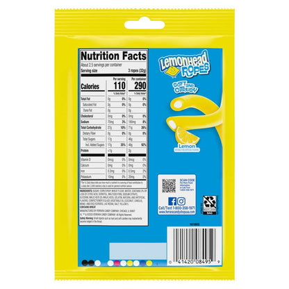 Lemonhead Ropes, 3 oz