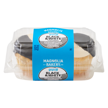 Gopuff x Magnolia Bakery Black & White Cupcakes