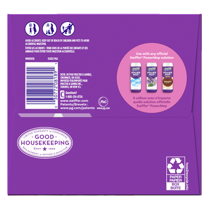 Swiffer PowerMop Multi-Surface Mopping Pad Refills, 8pk