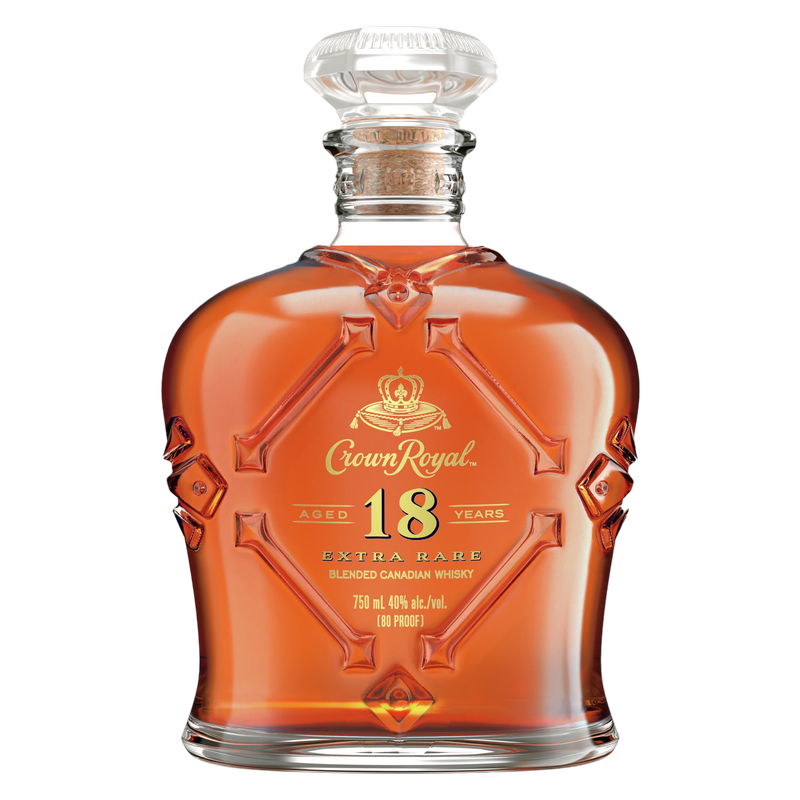 Crown Royal Aged 18 Years Extra Rare Blended Canadian Whisky, 750ml