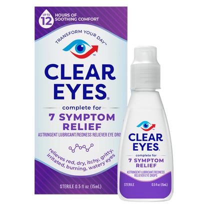 Clear Eyes Complete 7 Symptom Relief Eye Drops 0.5oz
