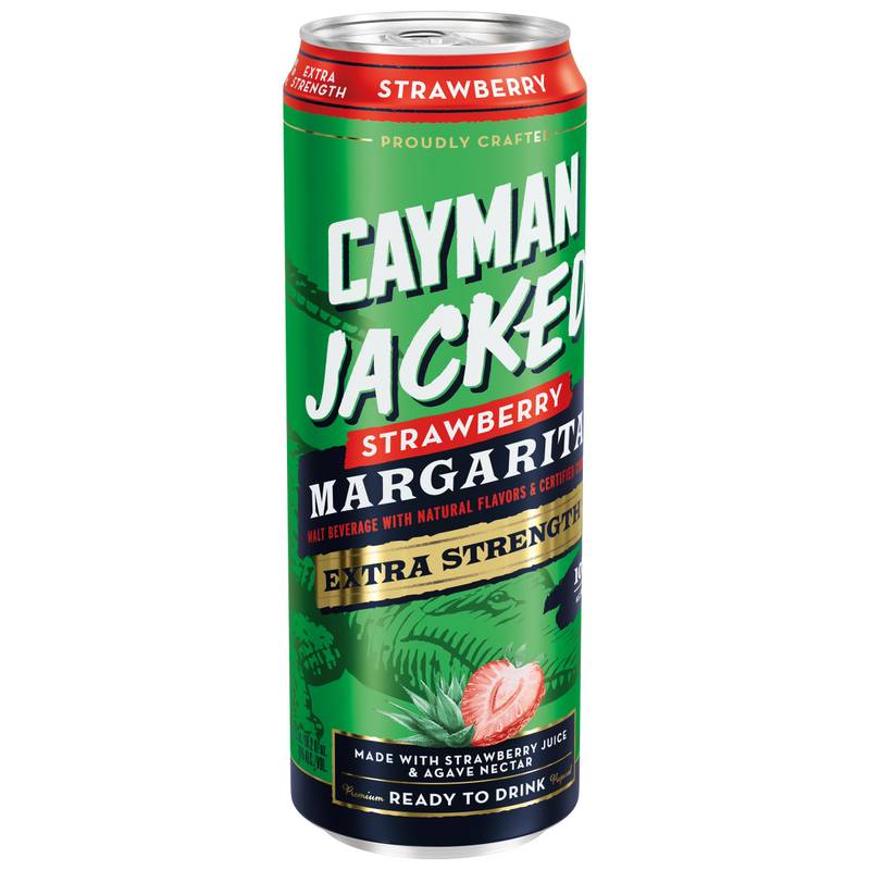 Cayman Jacked Strawberry Margarita 19.2oz Can 10% ABV - Cayman
