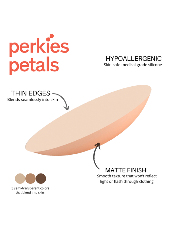 Perkies Petals Medium Nude Nipple Covers