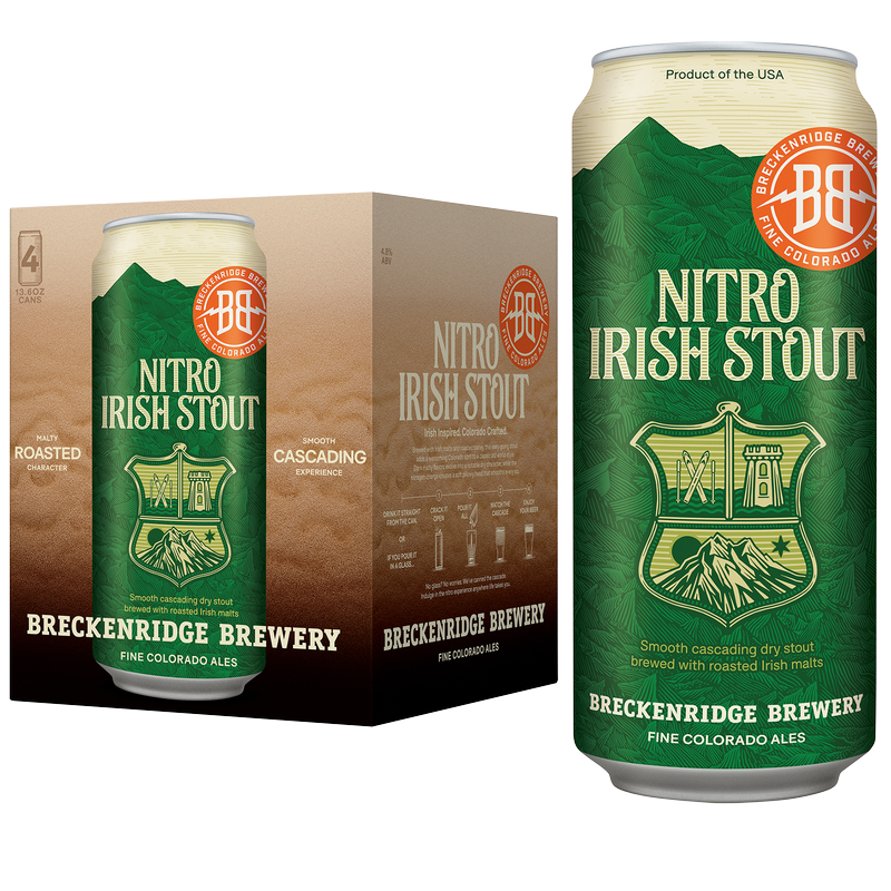 Breckenridge Nitro Irish Stout 4pk 16oz Can 4.8% ABV