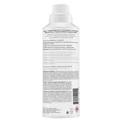 IGK Flexible Hold Hairspray: 1-800-HOLD-ME No-Crunch 5oz