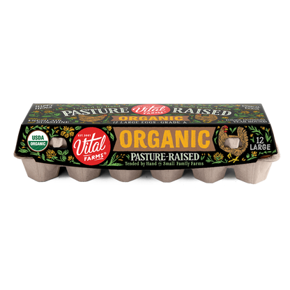 Vital Farms Organic Pasture-Raised Grade-A Large Eggs - 12ct