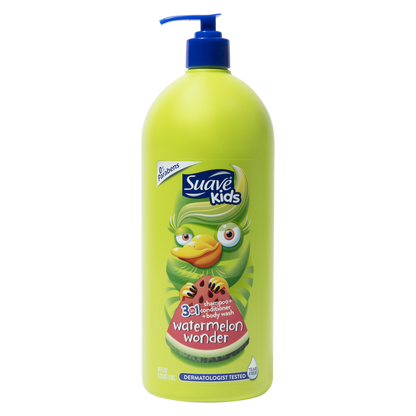 Suave Kids Watermelon Wonder 3-in-1 Shampoo, Conditioner, Body Wash 40oz