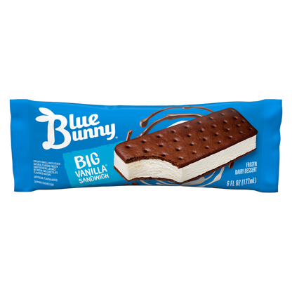 Blue Bunny Big Vanilla Dairy Dessert Sandwich 1ct