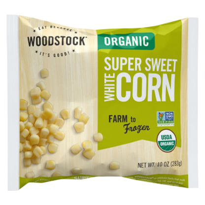Woodstock Frozen Organic Supersweet White Corn 10oz