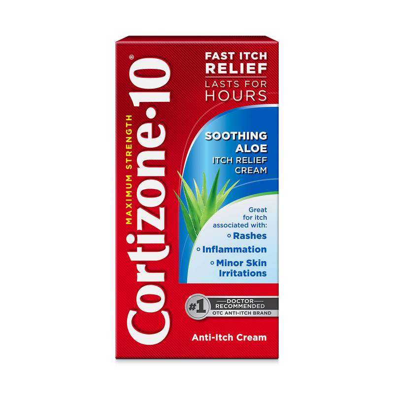 Cortizone-10 Maximum Strength Soothing Aloe Itch Relief Cream, 1 oz