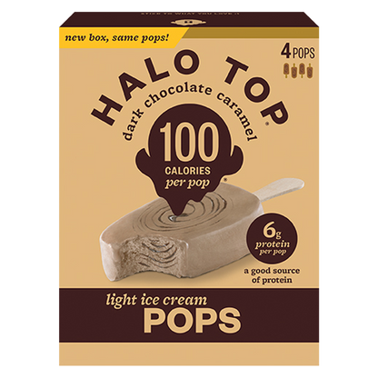 Halo Top Pops Dark Chocolate Caramel 4ct 17.5oz