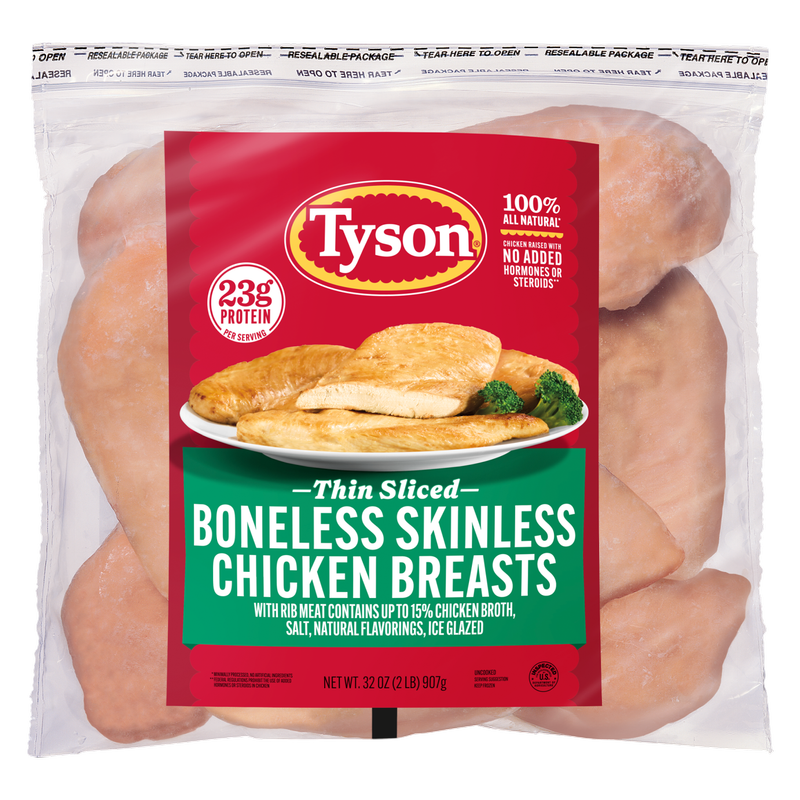 Tyson Chicken Breasts (Frozen) - 2.5lb