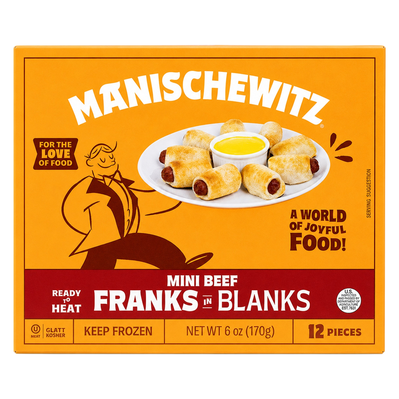 Manischewitz Kosher Mini Beef Franks In Blankets 6 oz