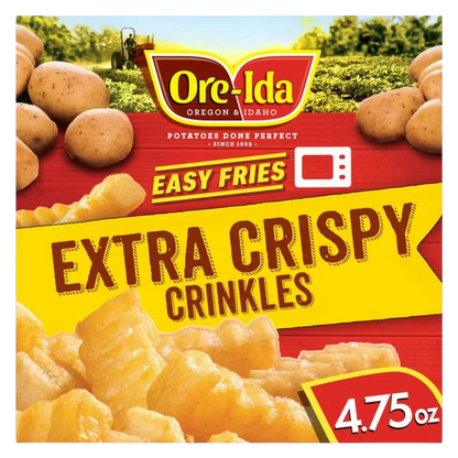 Ore Ida Frozen Extra Crispy Easy Crinkles French Fries 4.75oz