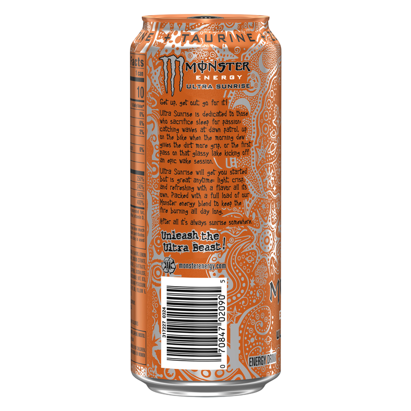 Monster Energy Ultra Sunrise 16oz Can