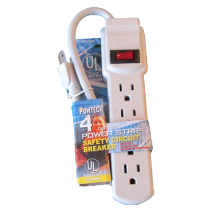 Powtech UL Power Strip 4 Outlets
