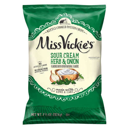 Miss Vickies Sour Cream Herb & Onion 7.5oz 