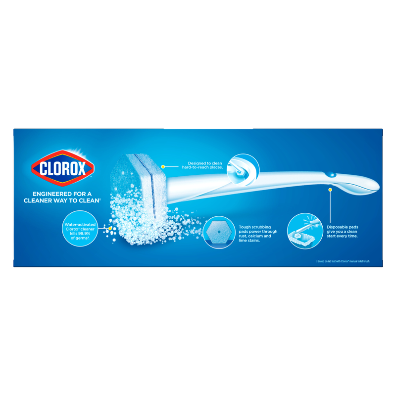 Clorox No Scent Toilet Wand Refill Heads 1.74oz Cloth