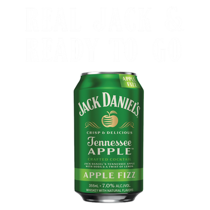Jack Daniel's Apple Fizz Cocktail 4pk 12oz Can 7% ABV