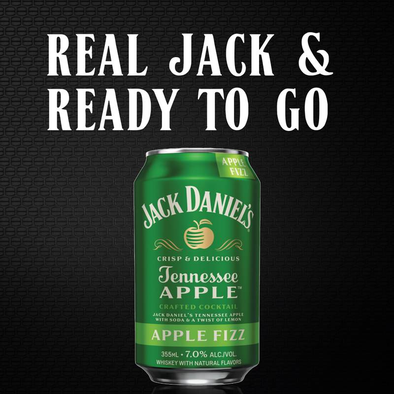 Jack Daniel's Apple Fizz Cocktail 4pk 12oz Can 7% ABV - Jack