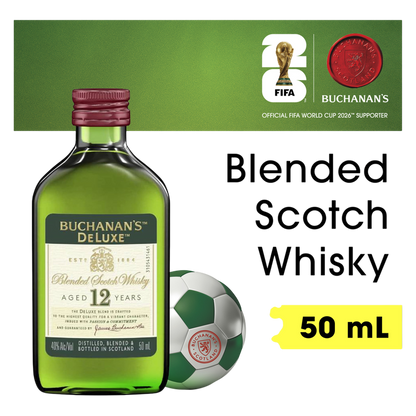 Buchanan's DeLuxe Aged 12 Years Blended Scotch Whisky, 50 mL (80 Proof)