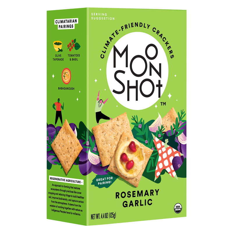 Moonshot Rosemary Garlic Crackers 4.4oz