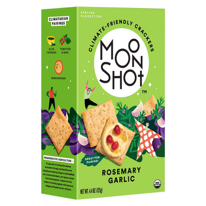 Moonshot Rosemary Garlic Crackers 4.4oz