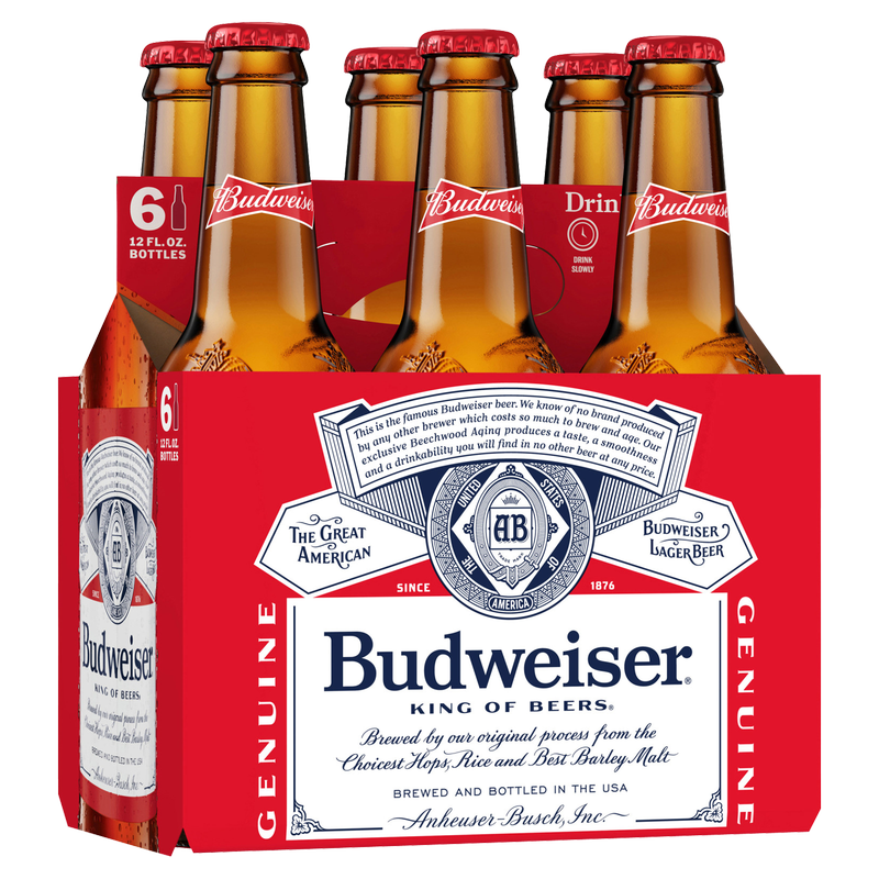 Budweiser 6pk 12oz Btl 5.0% ABV